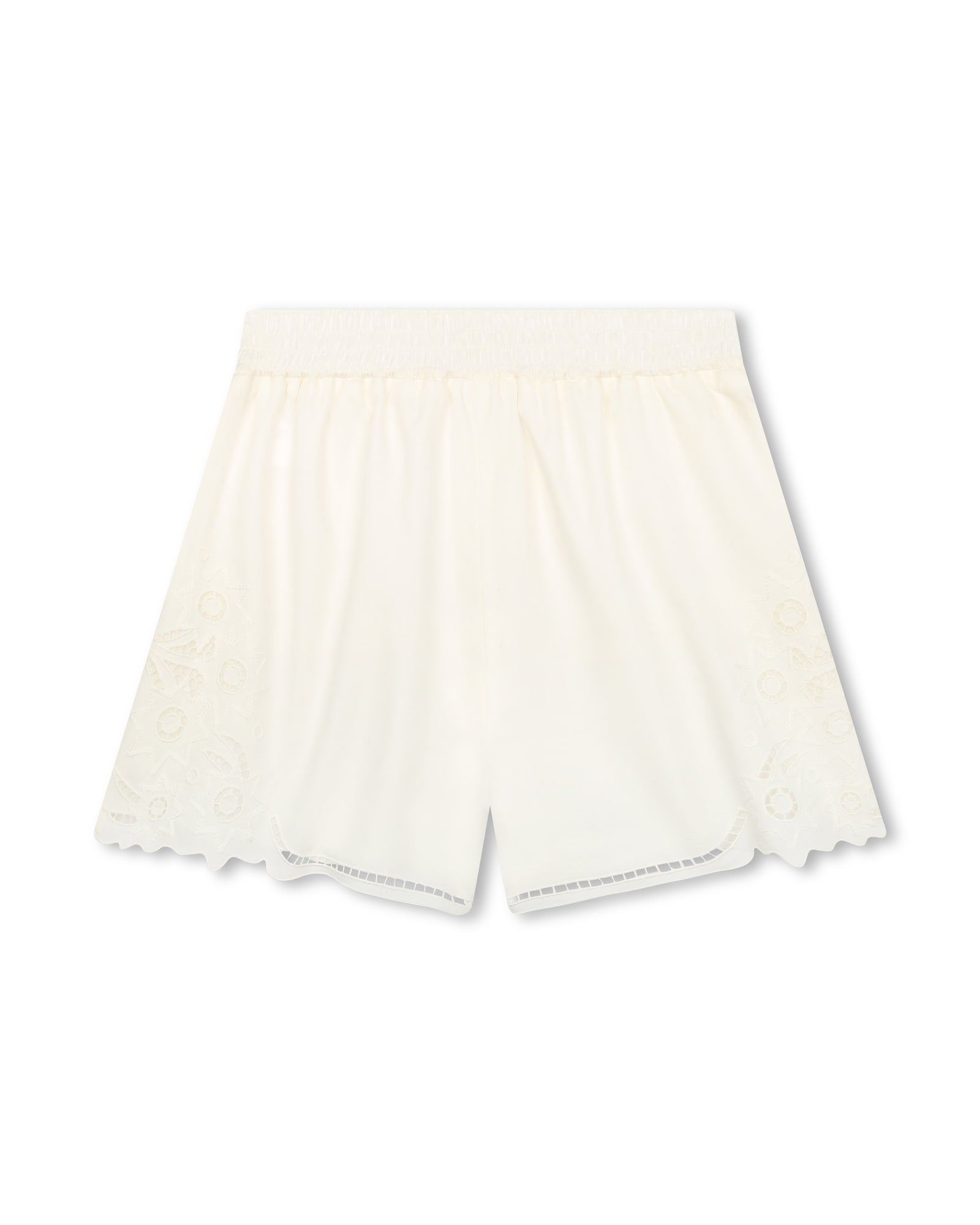 Short à taille élastiquée - Offwhite