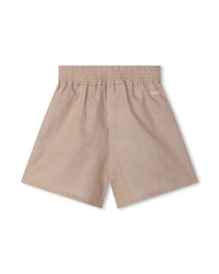 Short en toile de lin - Cream