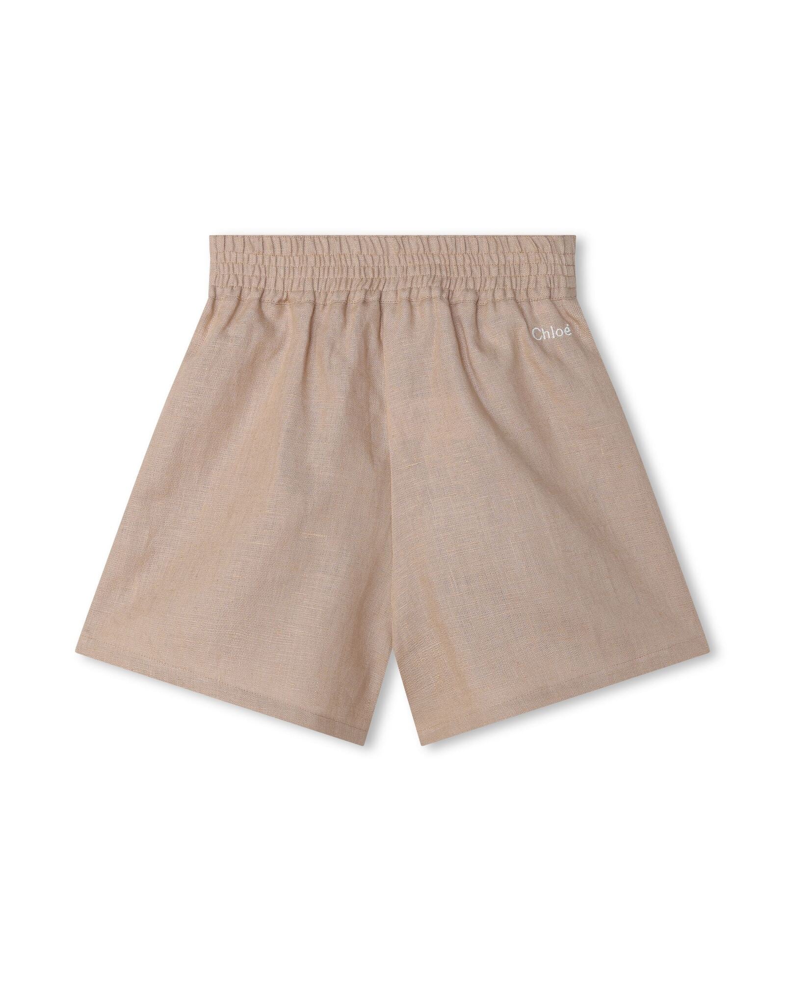 Short en toile de lin - Cream
