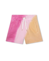 Short à taille élastiquée - Rose Jaune
