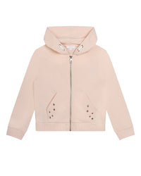 Hooded fleece cardigan - Boudoir