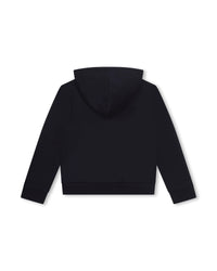 Cardigan à capuche en molleton - Bleu Amiral