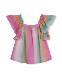 Blouse à manches volantées - Multico