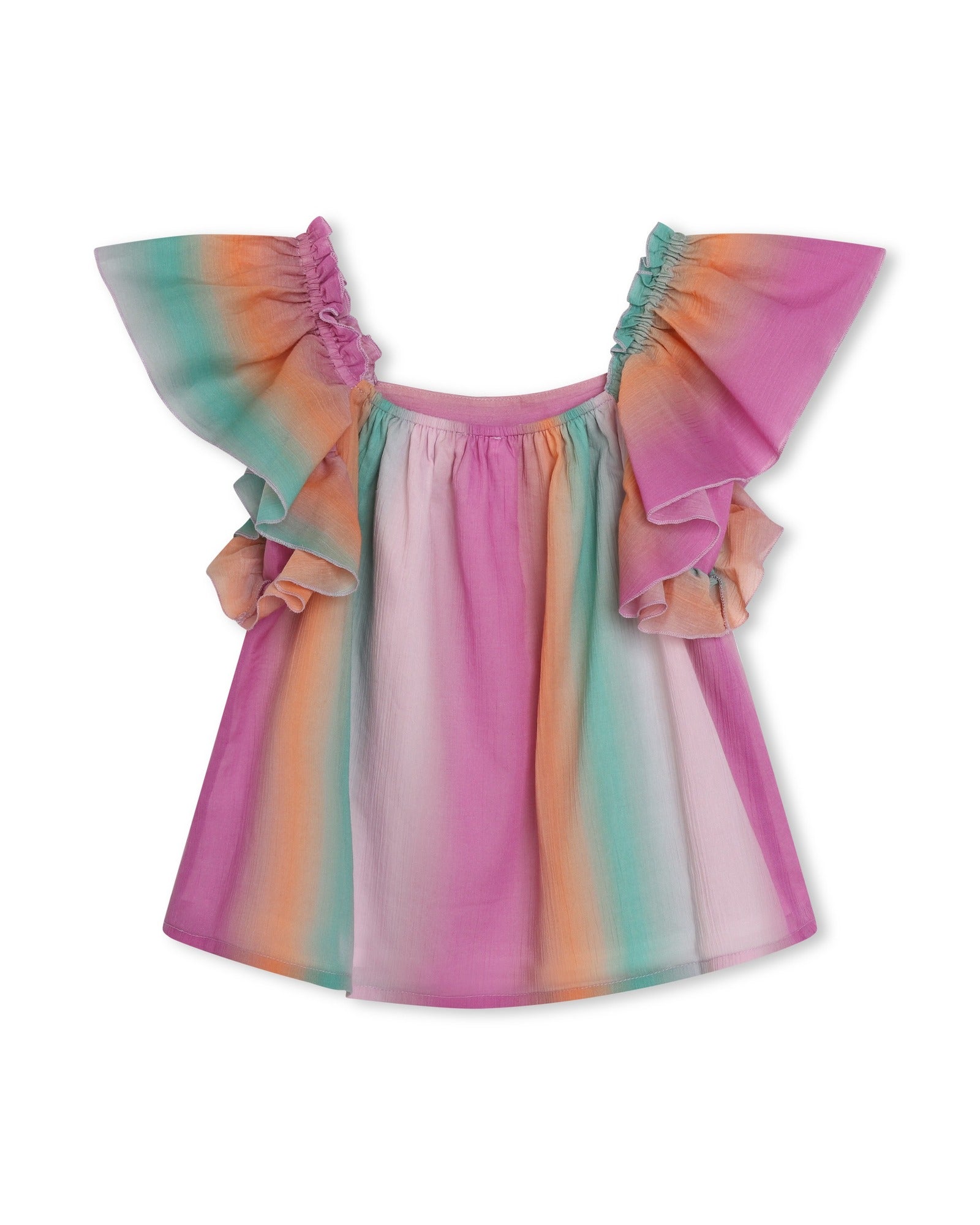 Blouse à manches volantées - Multico