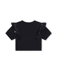Sweatshirt à manches courtes - Bleu Amiral