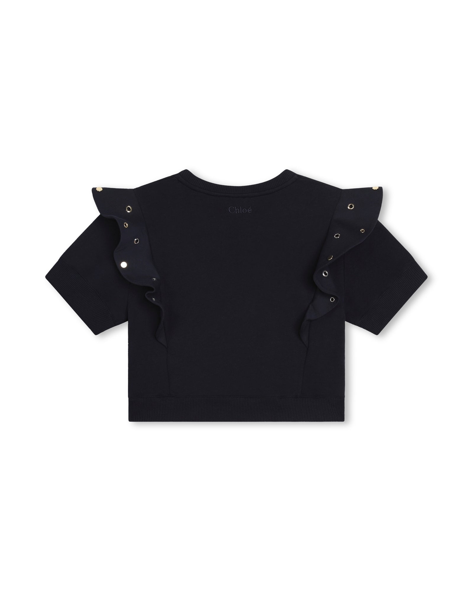Sweatshirt à manches courtes - Bleu Amiral