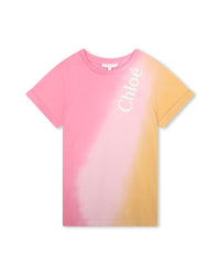 Short-sleeved T-shirt - Pink Yellow