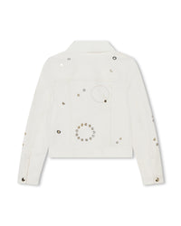 Veste à broderies - Craie