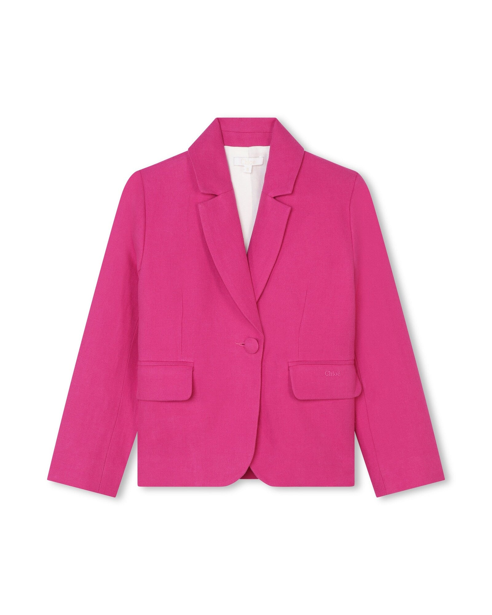 Veste tailleur en twill de lin - Peony