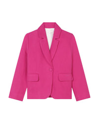 Veste tailleur en twill de lin - Peony