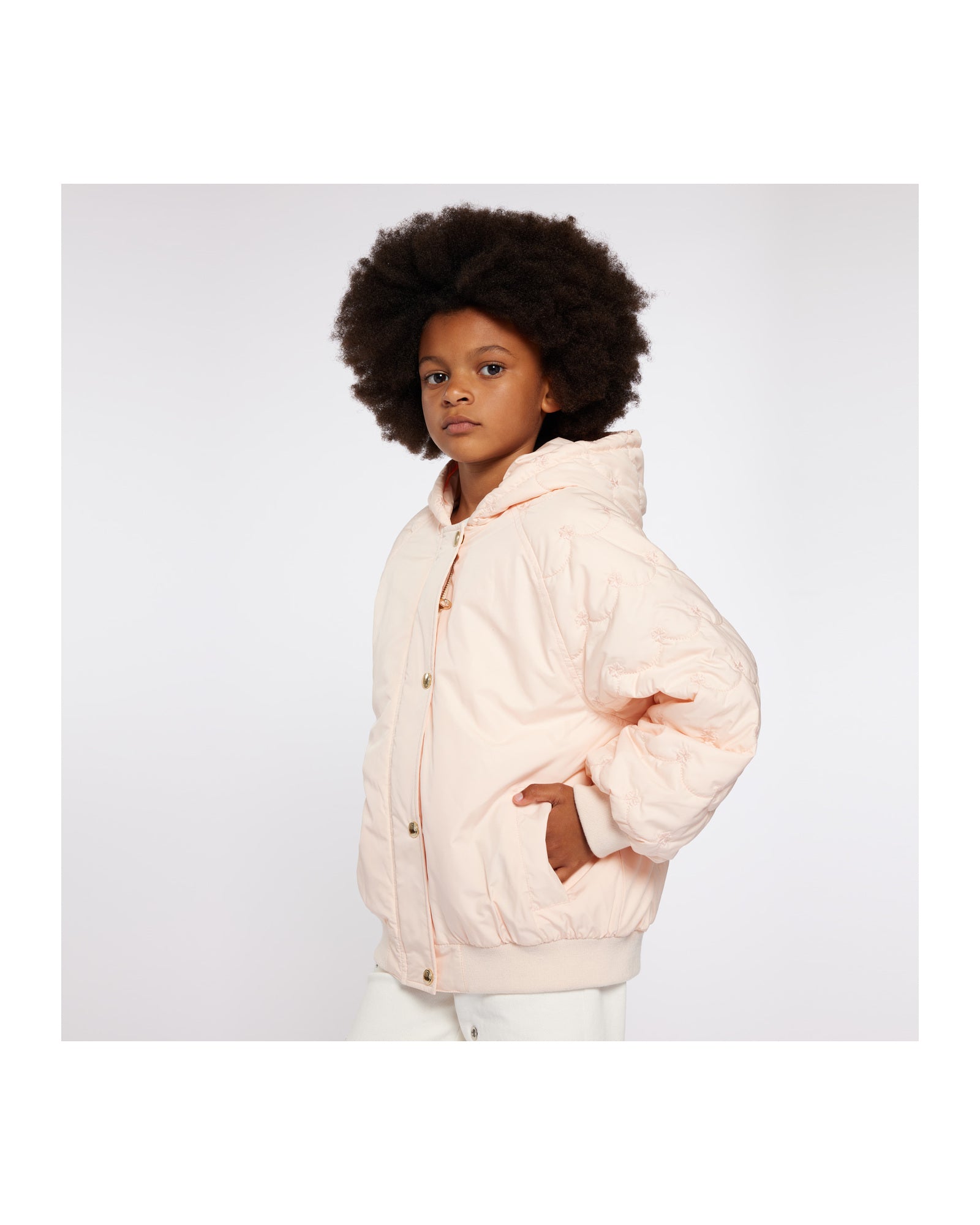 Blouson court à capuche façon bomber - Boudoir