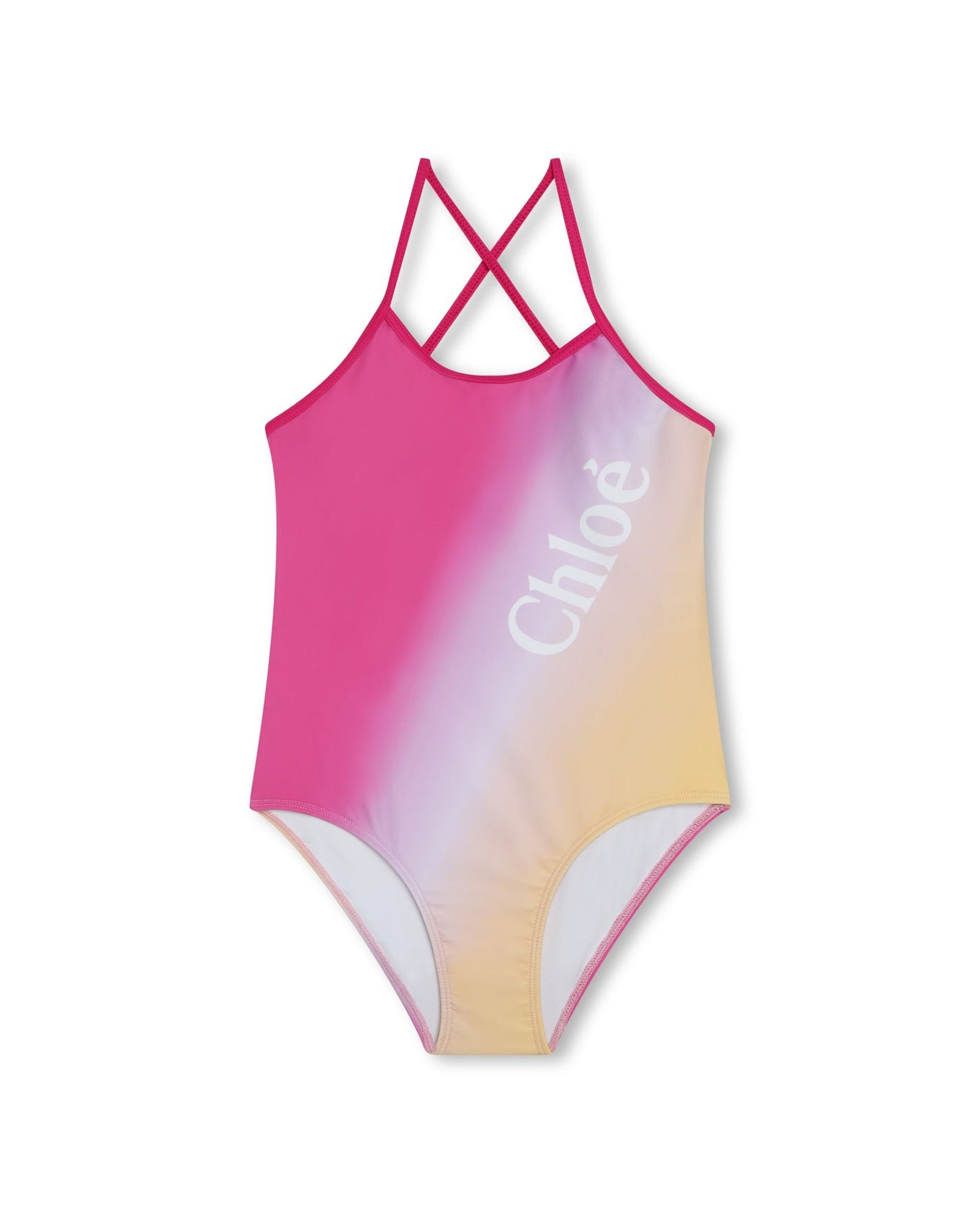 Maillot de bain 1 pièce - Rose Jaune