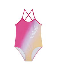 Maillot de bain 1 pièce - Rose Jaune