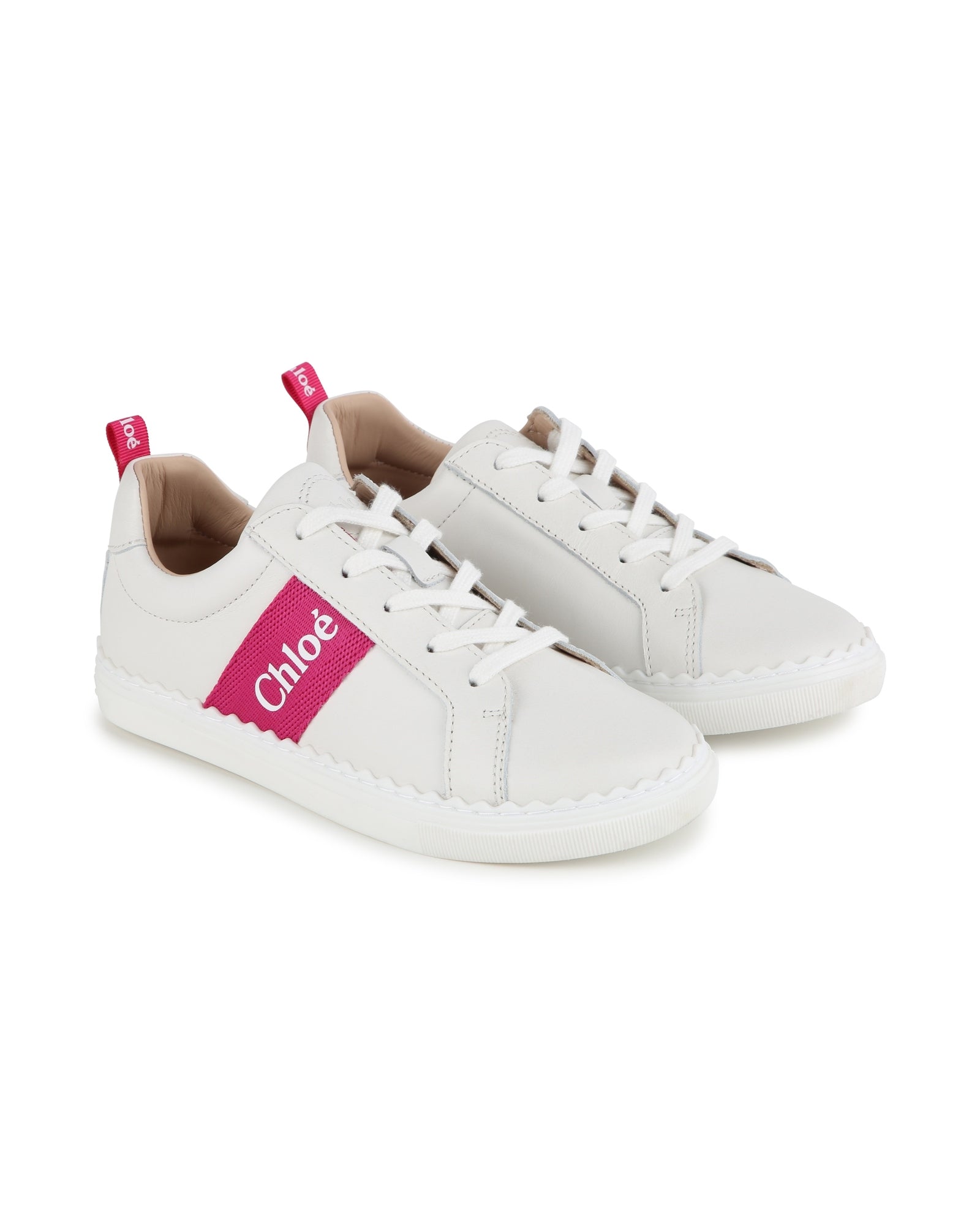 Sneakers basses en cuir - Offwhite