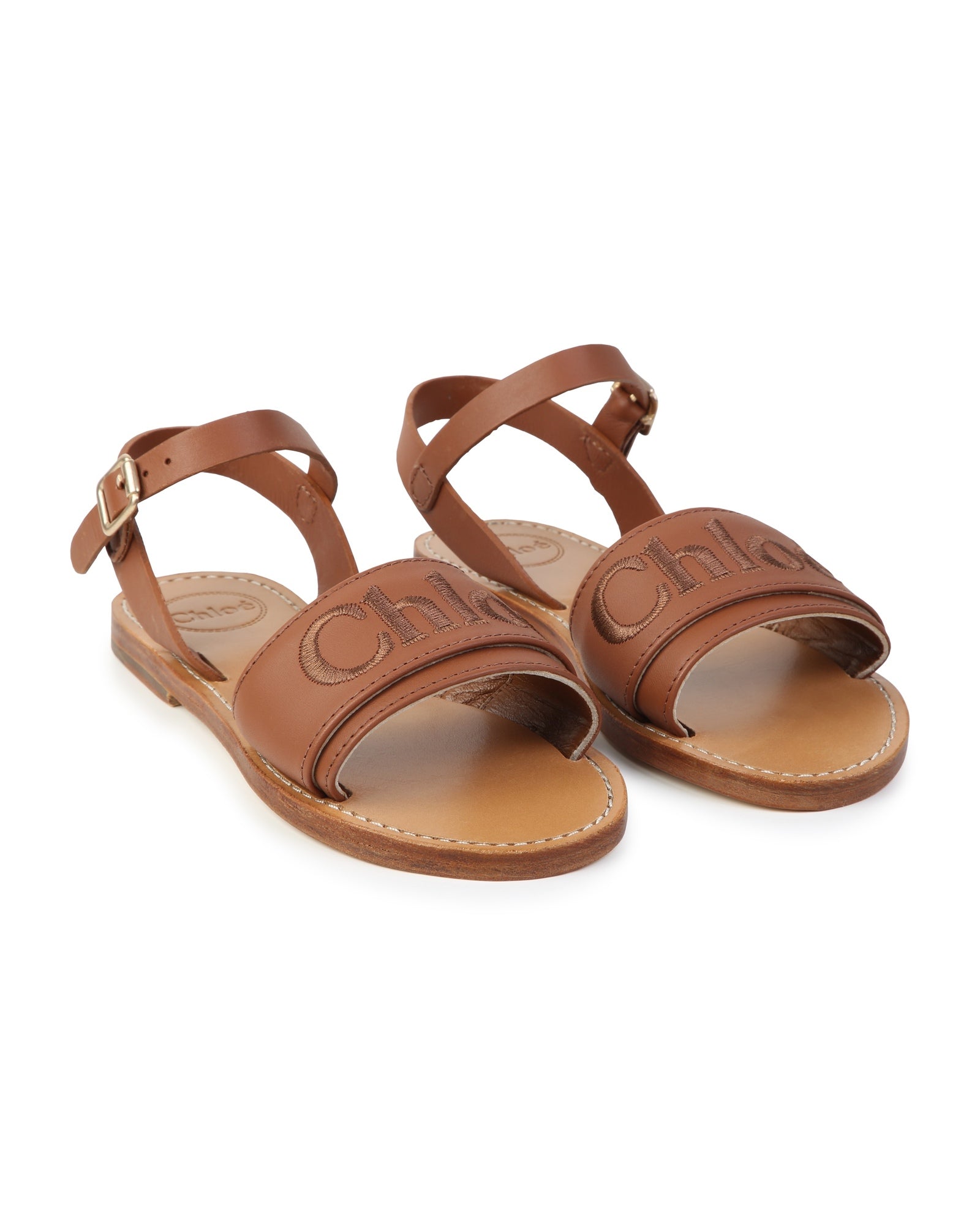 Leather sandals - Dark brown