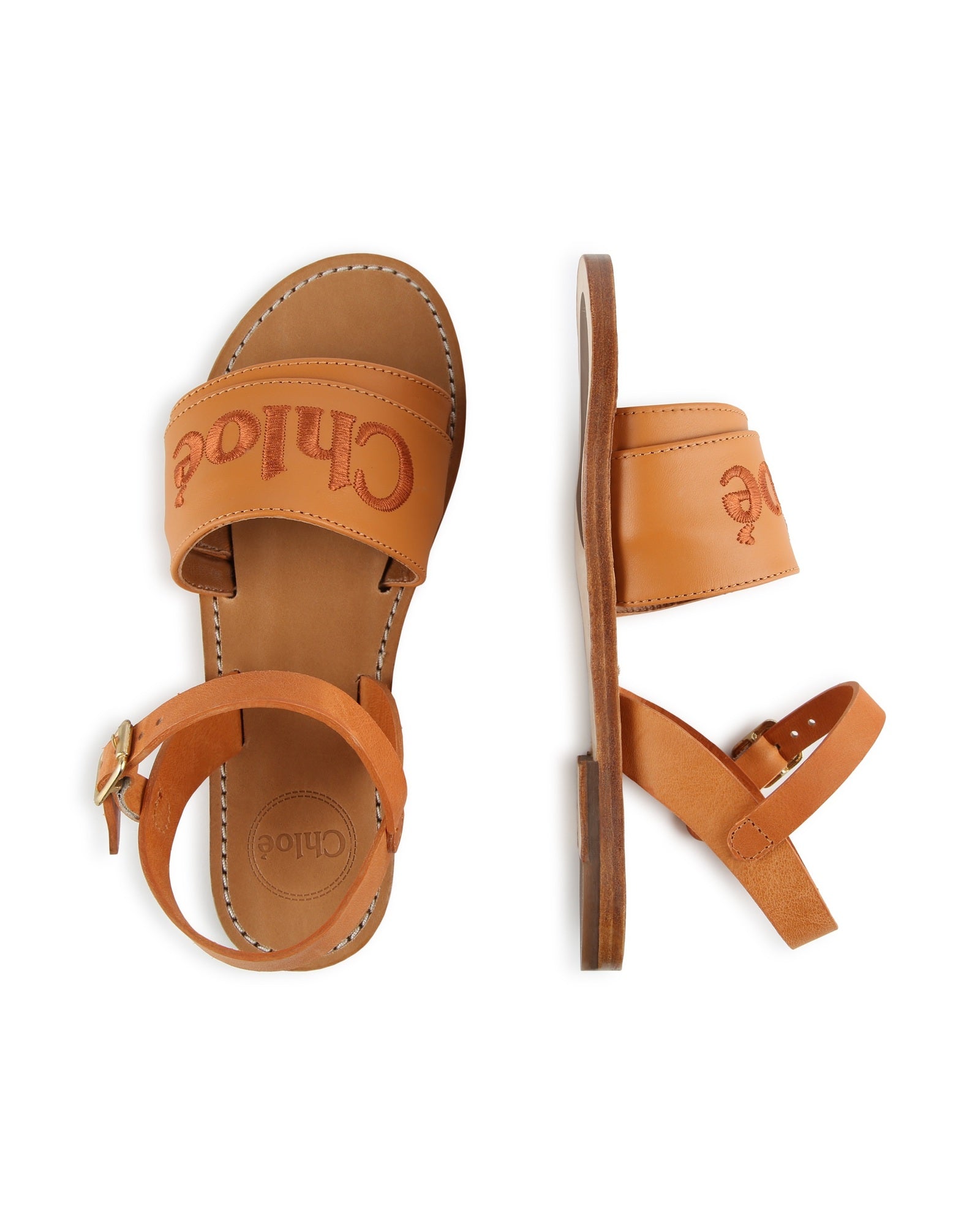 Leather sandals - Dark brown