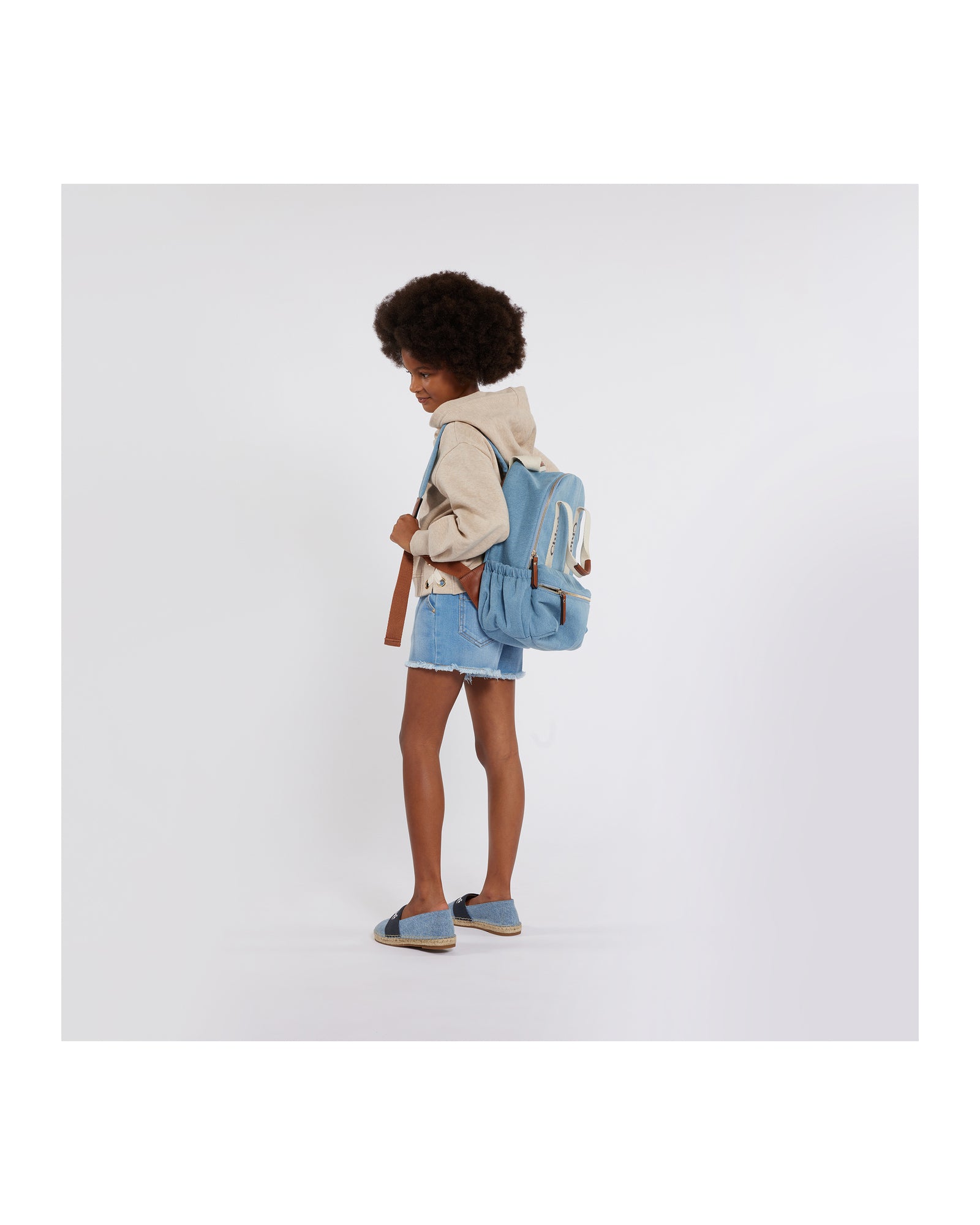 Espadrilles avec illustration - Denim Blue