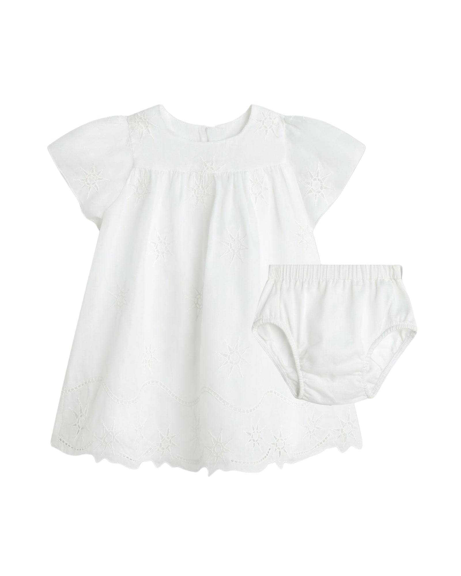 Ensemble robe et bloomer - Off White