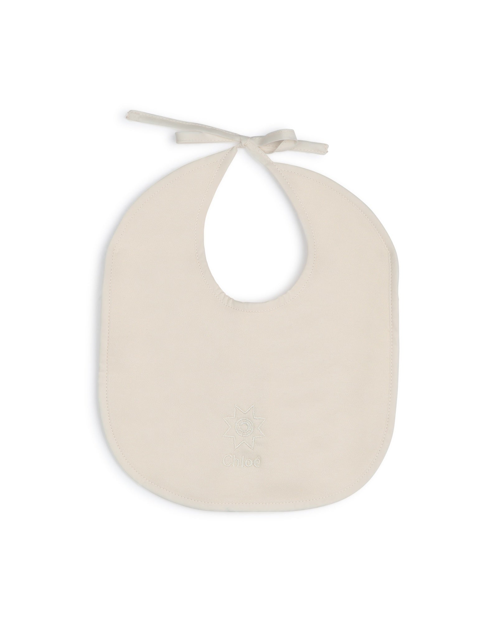 Cotton pyjama and bib set - Off White