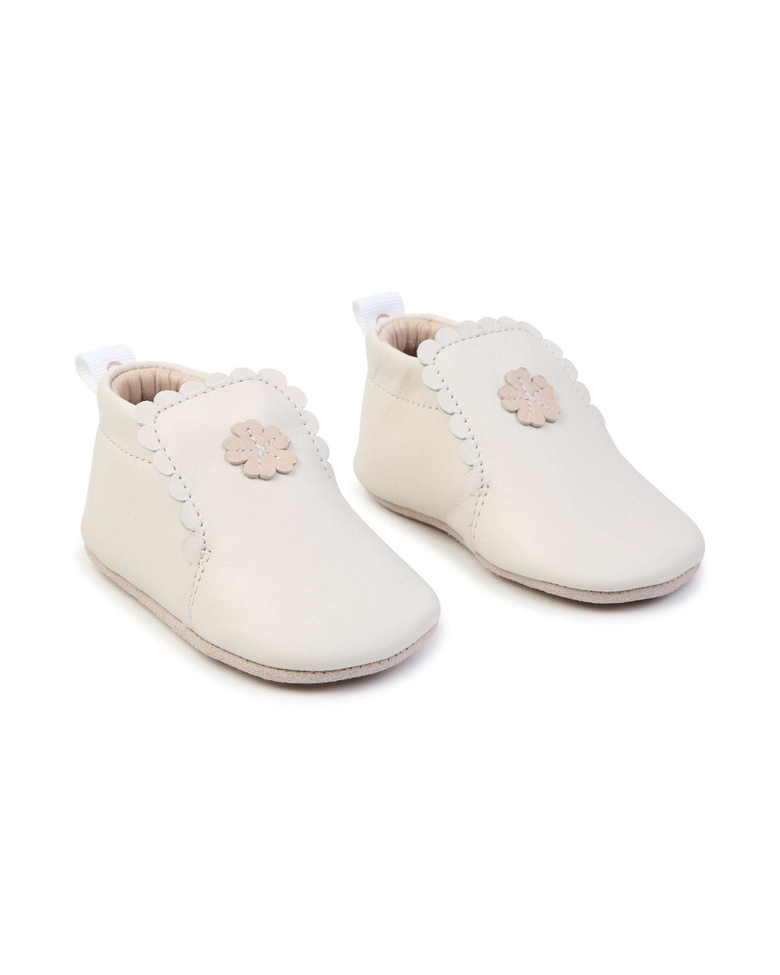 Chaussons en cuir - Offwhite