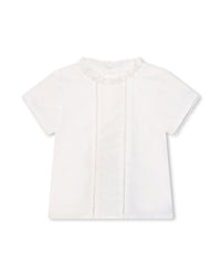 Ensemble blouse et bloomer - Blanc Bleu