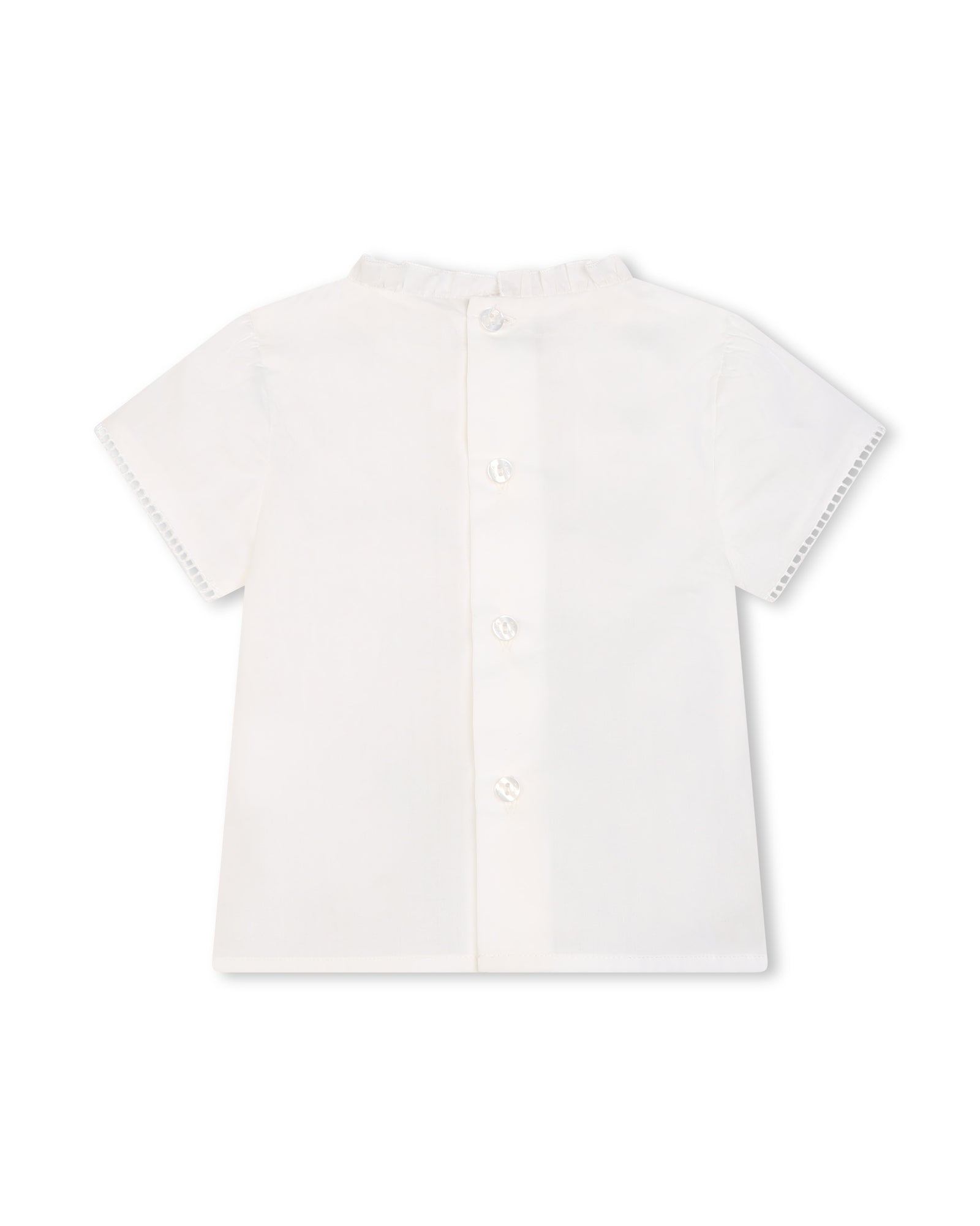 Ensemble blouse et bloomer - Blanc Bleu