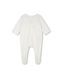 Pyjama doudou avec logo en coton - Off White