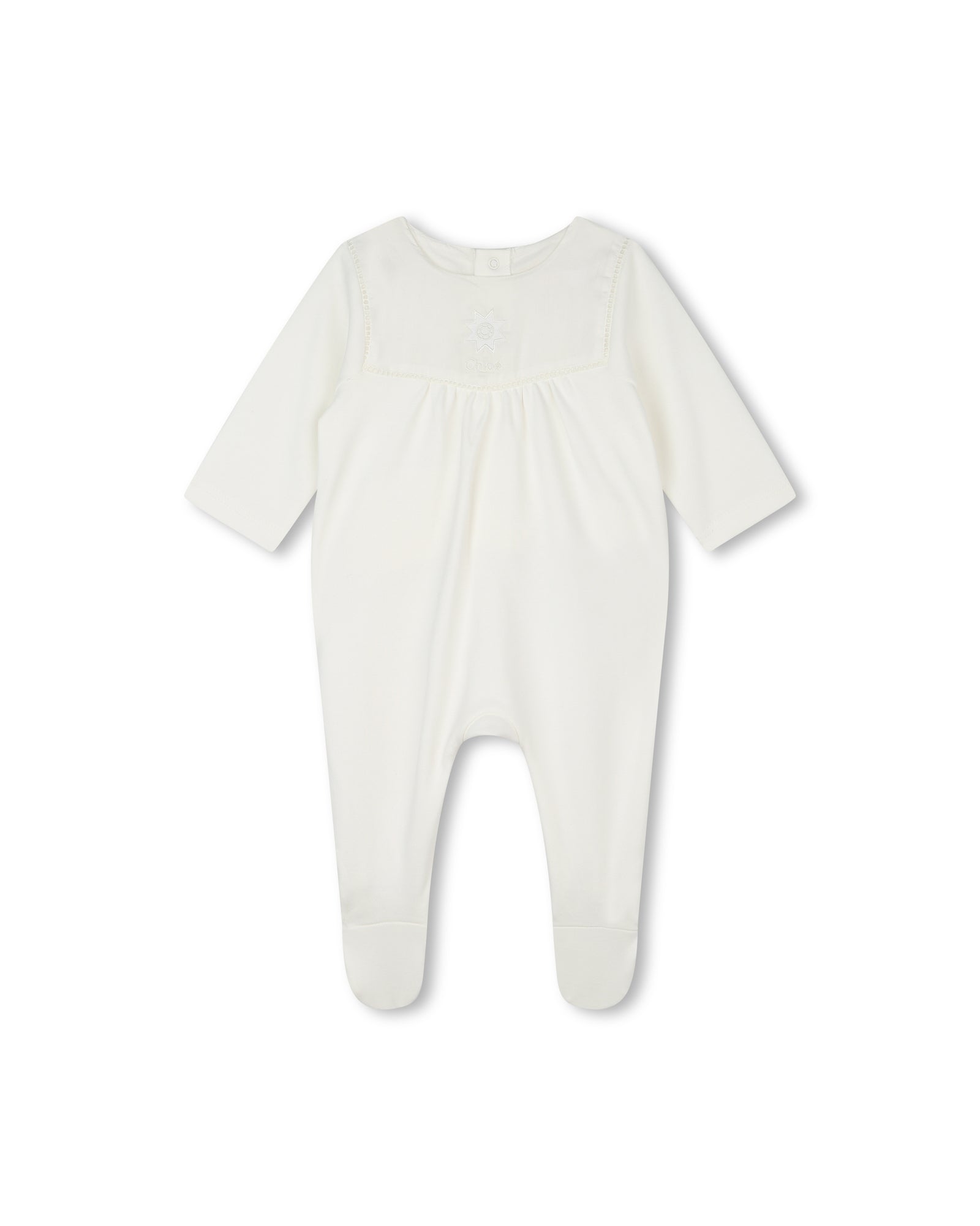 Pyjama doudou avec logo en coton - Off White