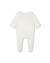 Pyjama doudou avec logo en coton - Off White