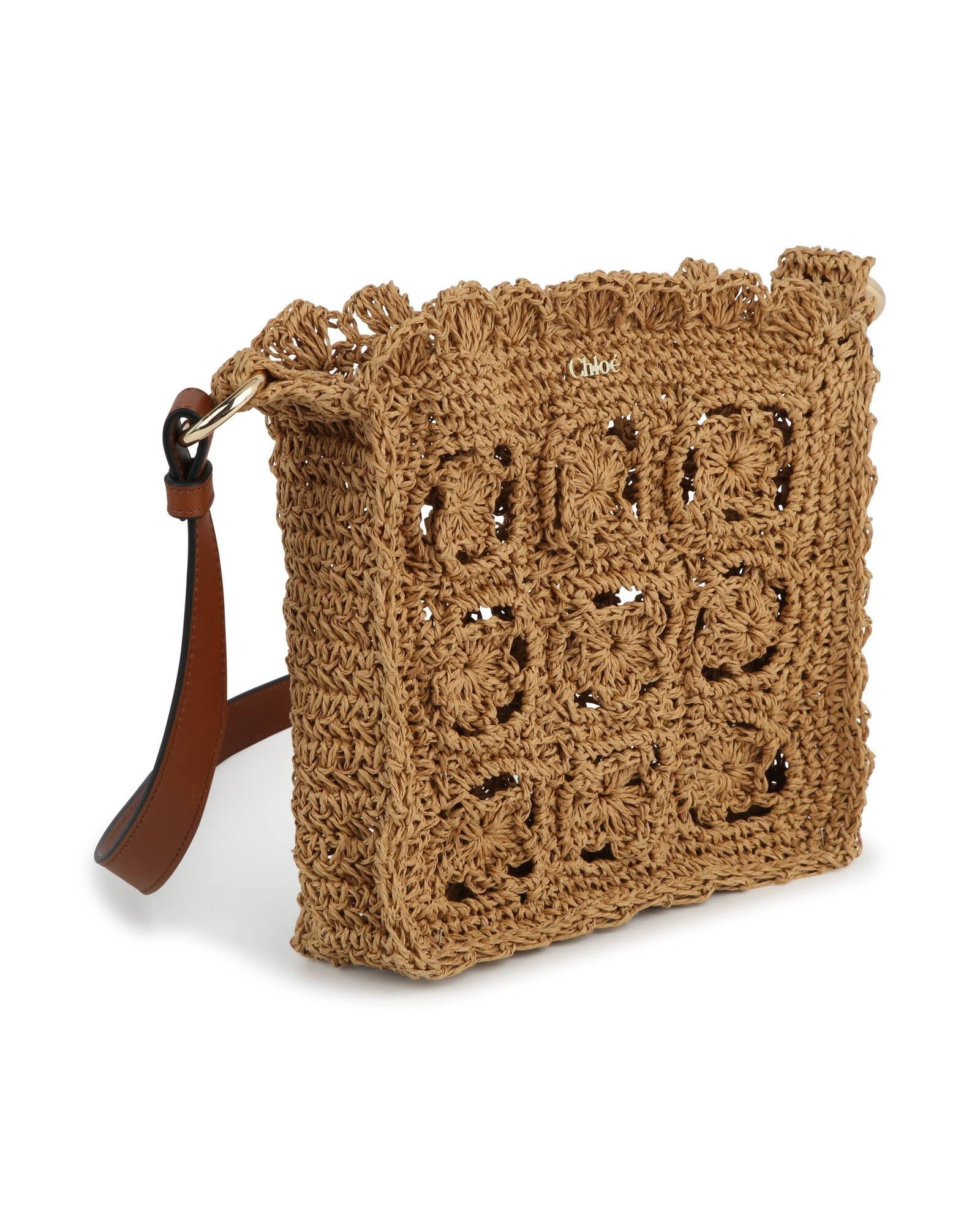 Sac bandoulière en raphia - Unique
