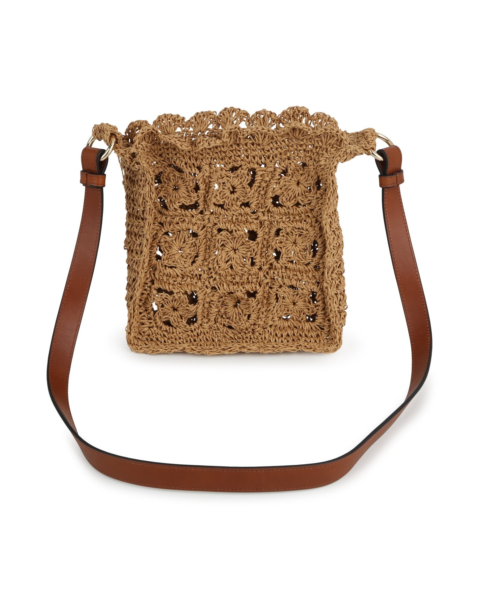 Sac bandoulière en raphia - Unique