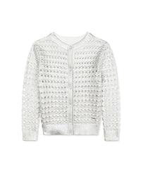 Cardigan en crochet - Lame Argent