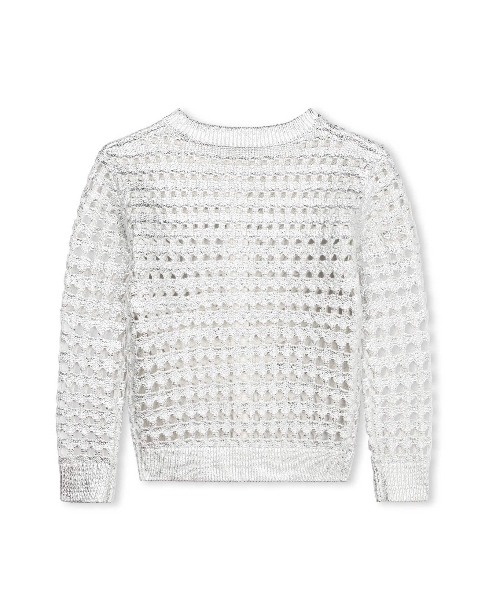 Cardigan en crochet - Lame Argent