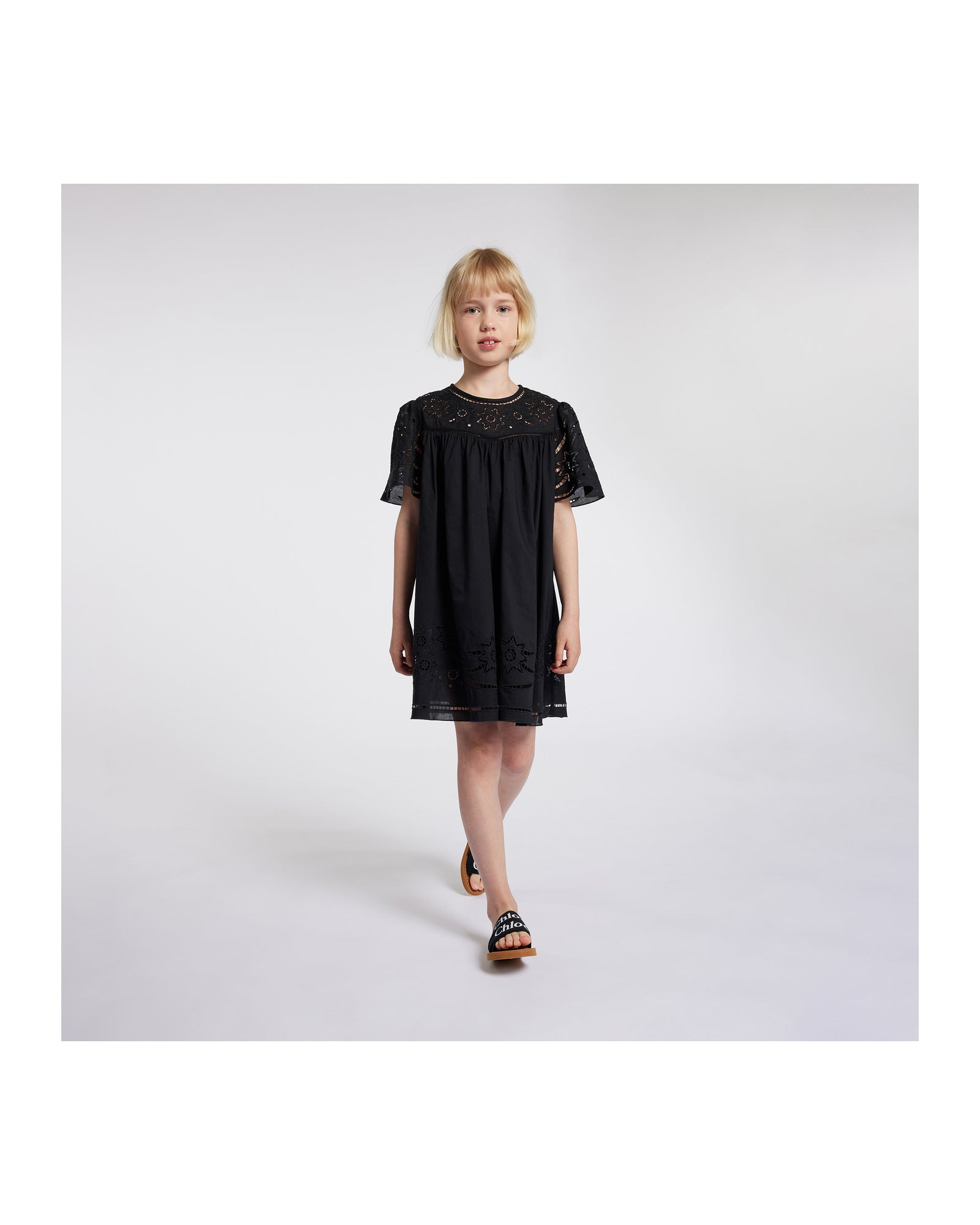 Robe à manches courtes - Black