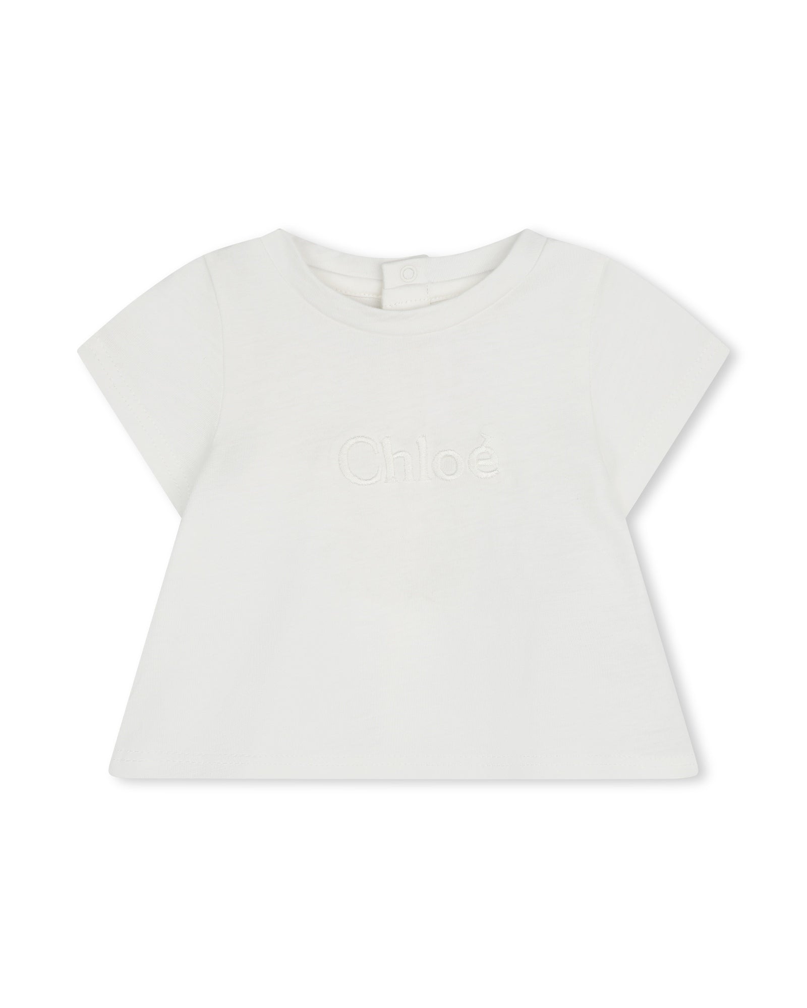 Ensemble t-shirt et bloomers - Rose Blanc