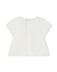 Ensemble t-shirt et bloomers - Rose Blanc