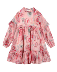 Robe à zip en laine - Rose Vert