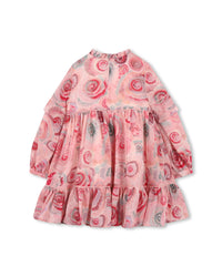 Robe à zip en laine - Rose Vert