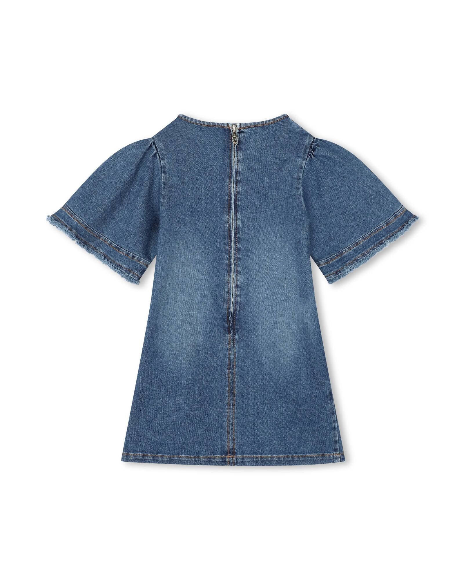 Denim zip dress - Denim Blue