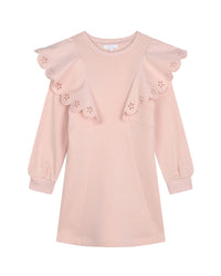 Robe à volants en coton - Bois de Rose