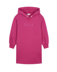 Robe à capuche à poches en coton - Cyclamen