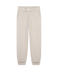 Elasticated-waist fleece trousers – Dark Beige