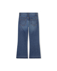 5-pocket adjustable denim trousers - Denim Blue