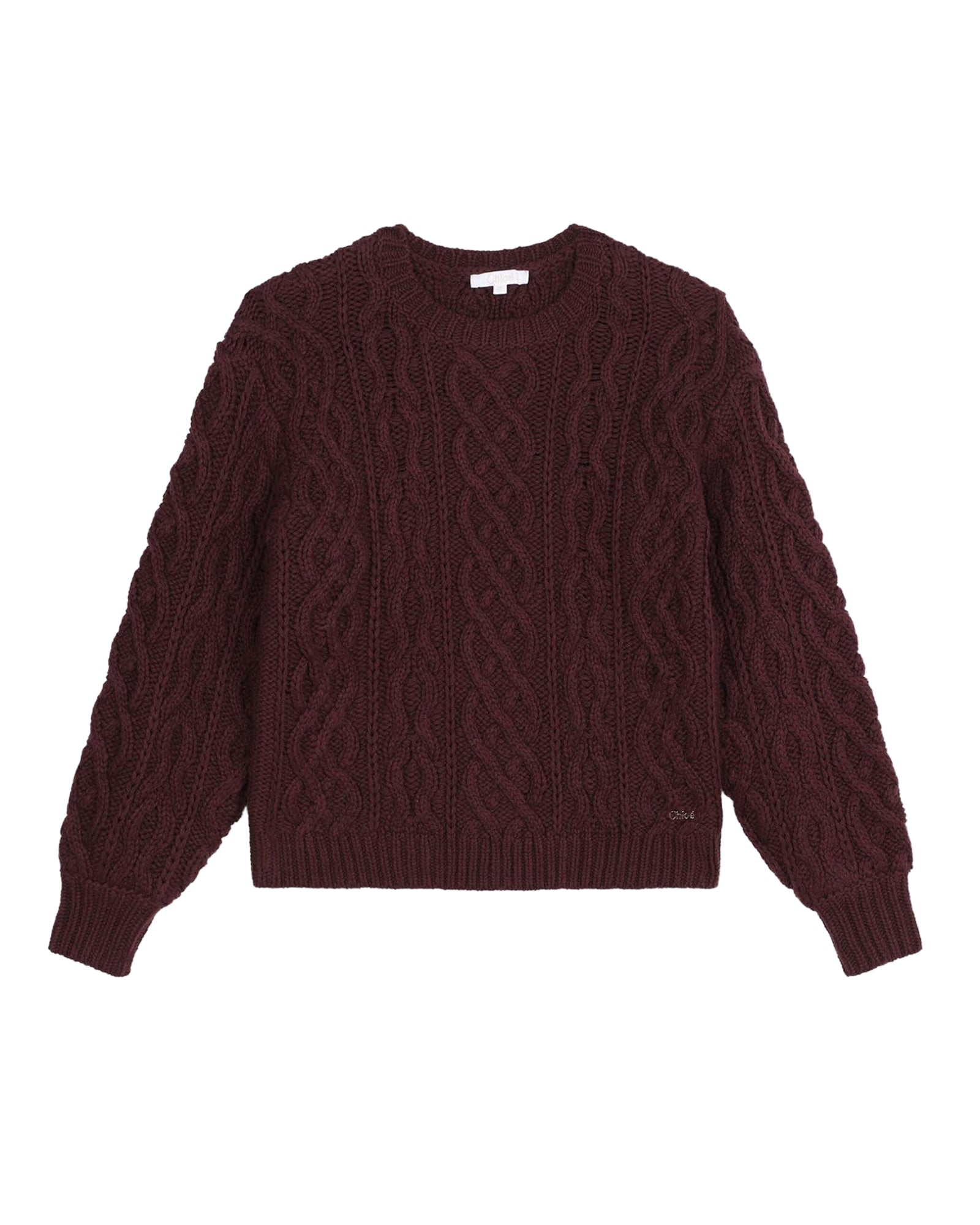Pull motif torsades en coton - Prunelle