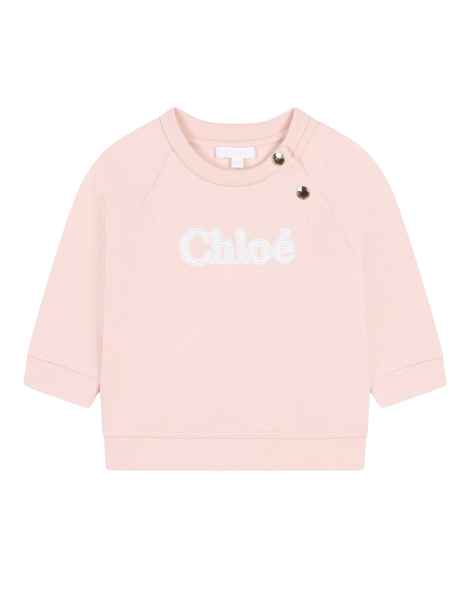 Sweatshirt à pressions en molleton - Bois de Rose