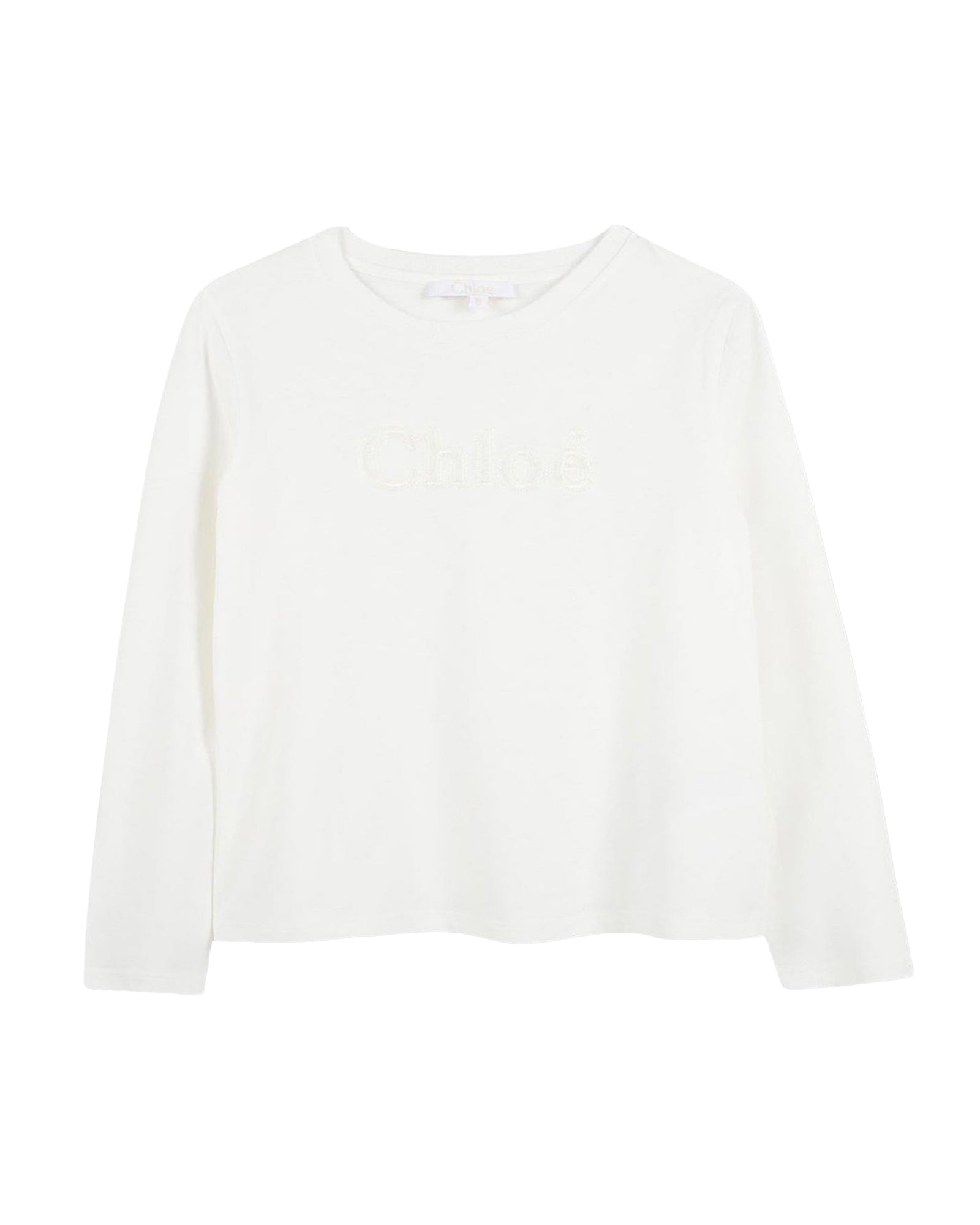 Embroidered cotton T-shirt - Off White