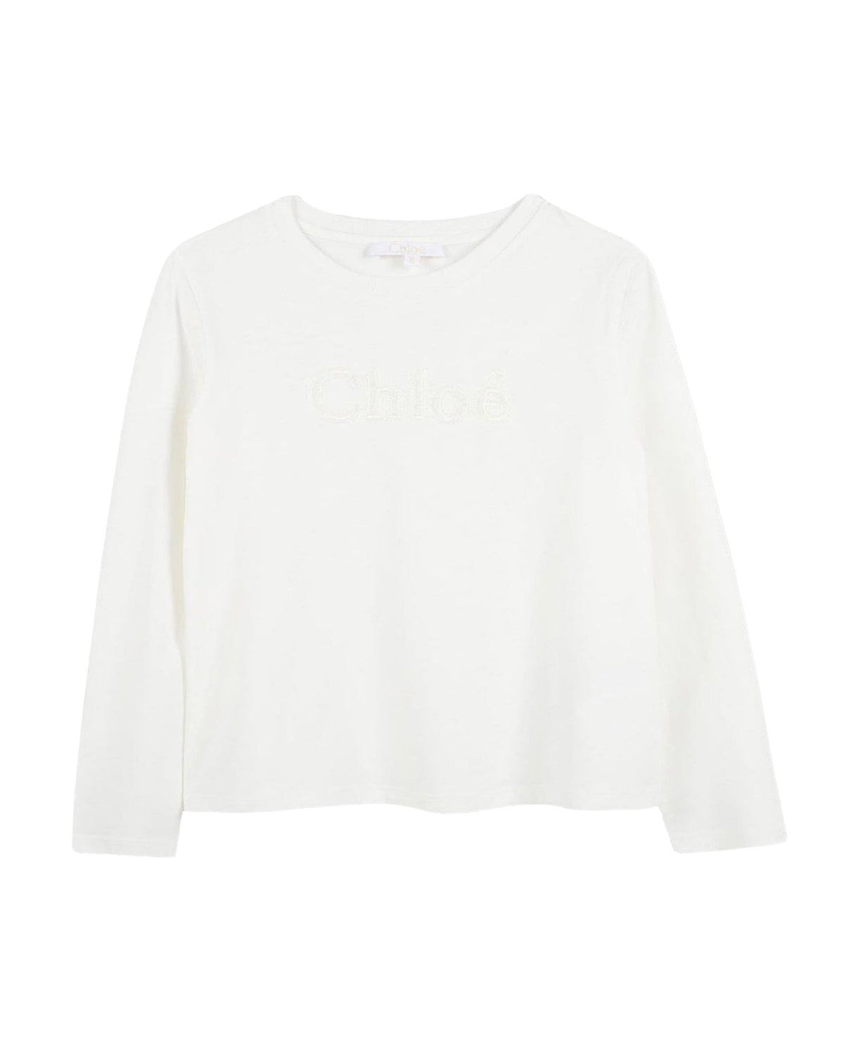 T-shirt à broderies en coton - Offwhite