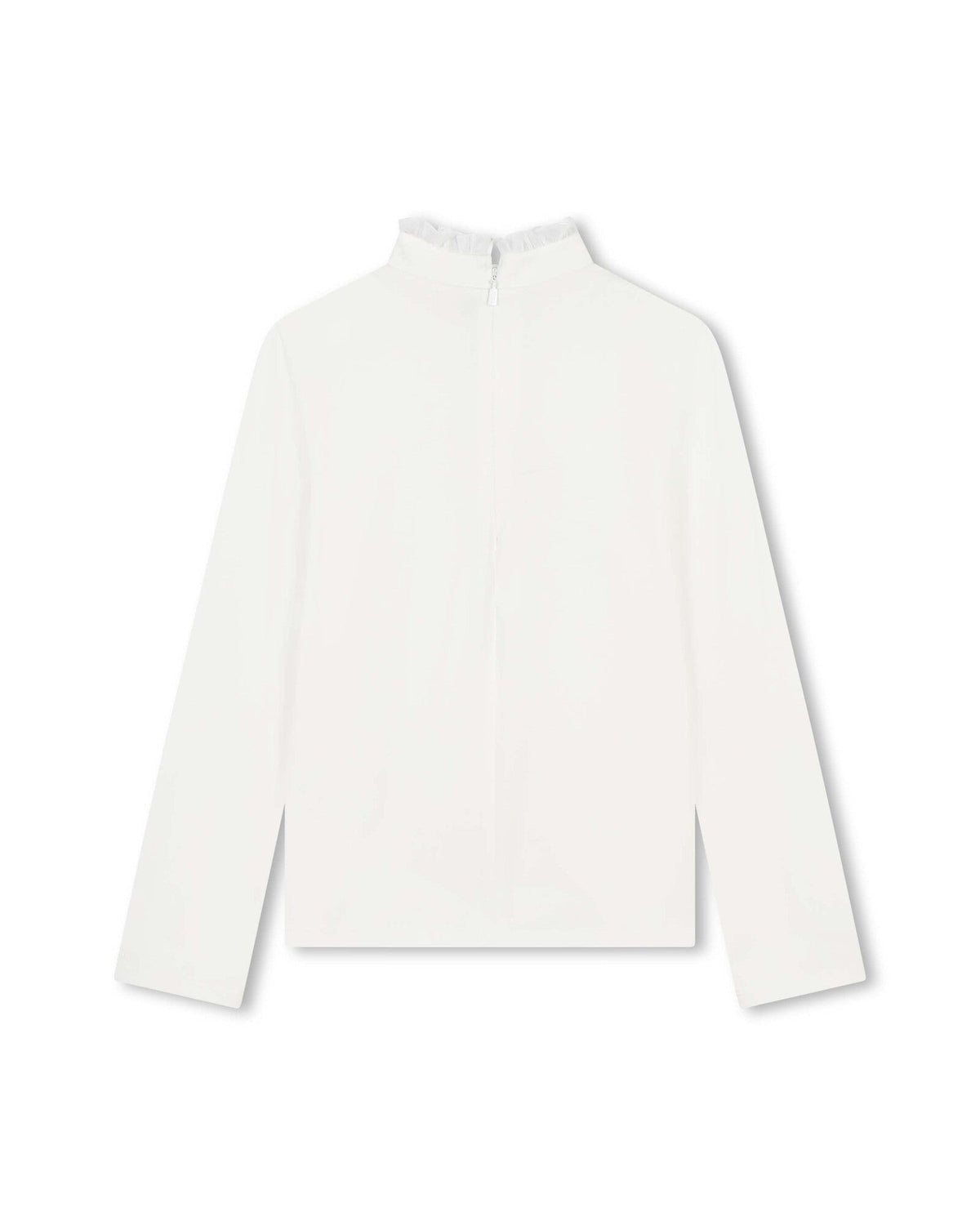 Sous-pull à volants en coton - Offwhite
