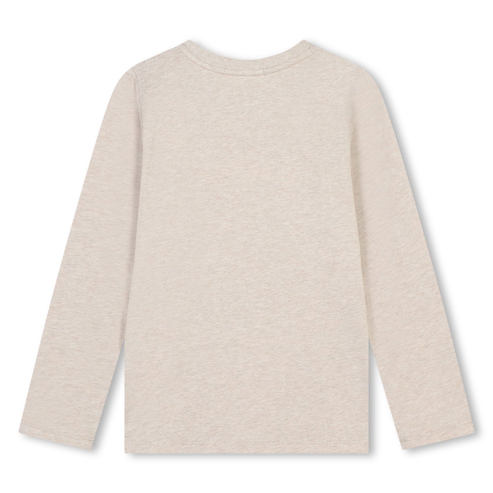 T-shirt manches longues en coton - Beige Foncé