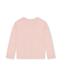 T-shirt à imprimé spirales en coton - Bois de Rose